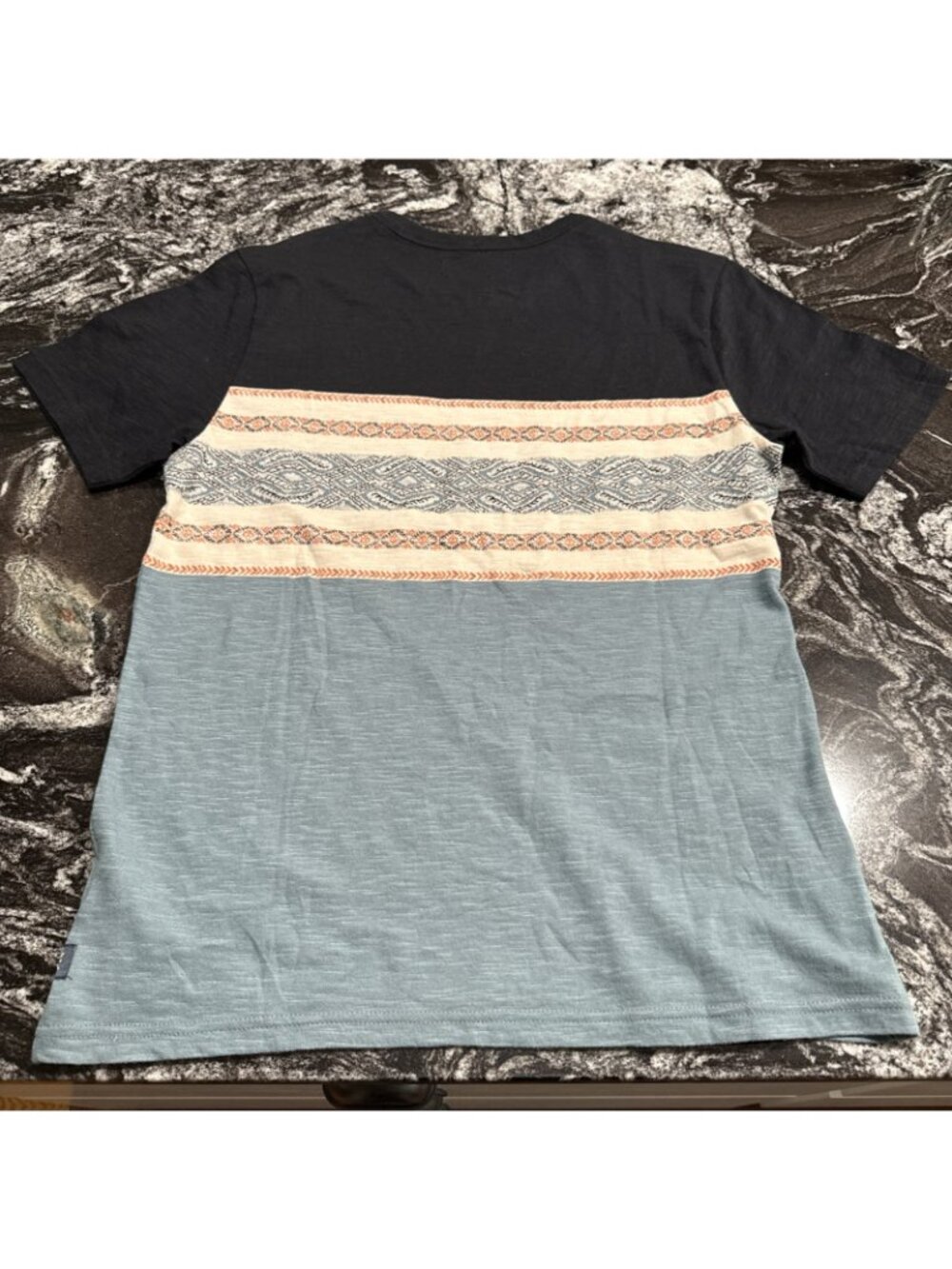 Roark Kilim Jacquard SS Knit Tee Black NWT Mens Size XS RK294 $49 - Picture 8 of 9